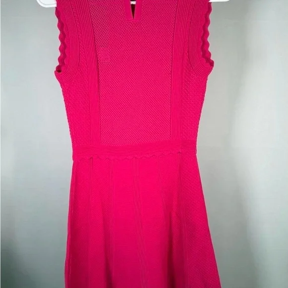 The Kooples Vibrant Pink Sleeveless Mini Dress - Picture 4 of 7
